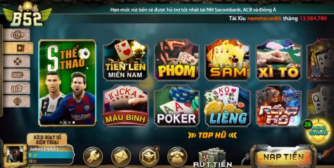 Hướng Dẫn Tham Gia Trò Chơi Trực Tuyến B52 Club